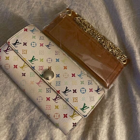 Preloved Louis Vuitton multi monogram Sarah long wallet with wallet tan … - Picture 1 of 12